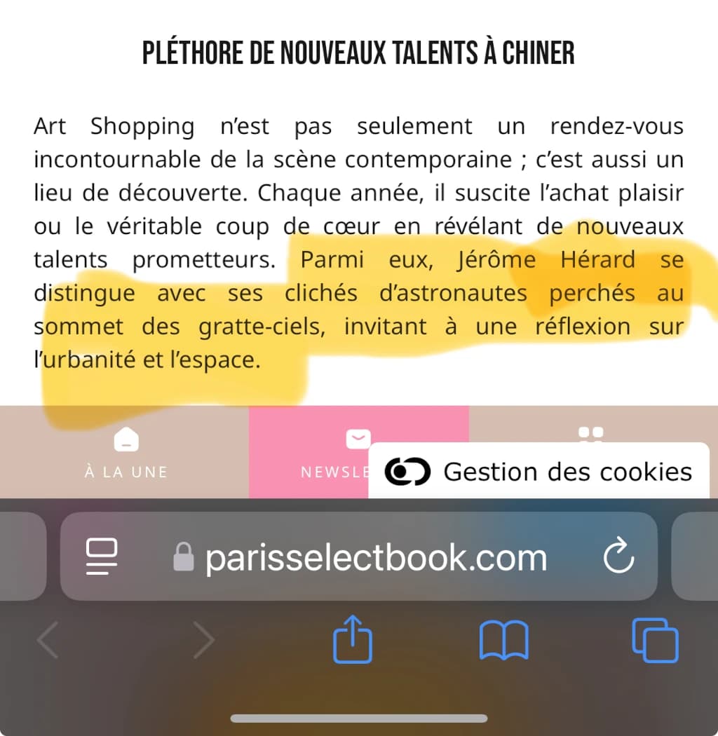 Article Paris Select
